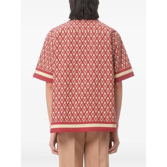 25FW 발렌티노 가라바니 반팔 셔츠 7V3AA111B20 CLT RED - VALENTINO GARAVANI