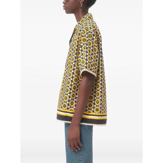 25FW 발렌티노 가라바니 반팔 셔츠 7V3AA111AYQ CLP YELLOW - VALENTINO GARAVANI