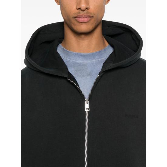 25FW 퍼플 브랜드 후드 티셔츠 P460 BFWB BLACK - PURPLE BRAND