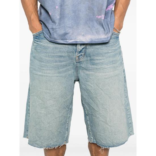 25FW 퍼플 브랜드 데님 숏팬츠 P070 SNTM BLUE - PURPLE BRAND