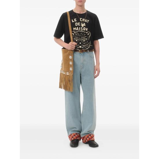 25FW 발렌티노 가라바니 반팔 티셔츠 7V3MG16PB32 9RA BLACK - VALENTINO GARAVANI