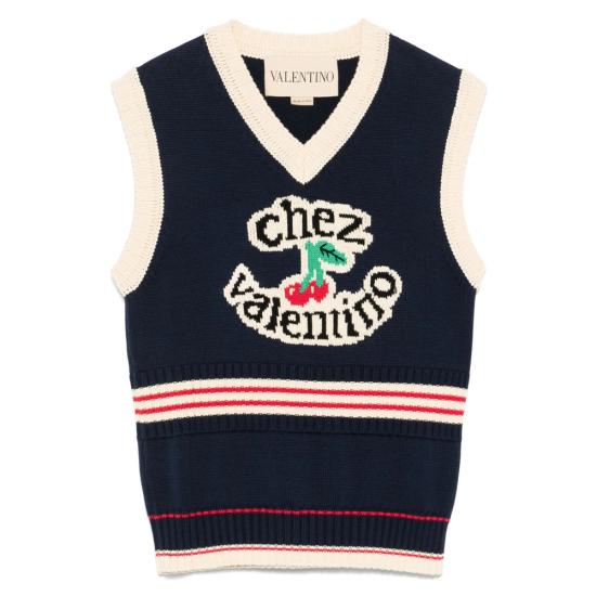 25FW 발렌티노 가라바니 민소매 티셔츠 7B3KM06E9HM 0W6 BLUE NEUTRALS