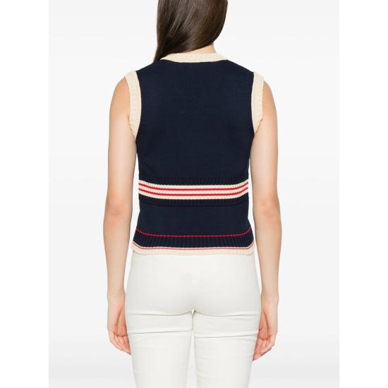 25FW 발렌티노 가라바니 민소매 티셔츠 7B3KM06E9HM 0W6 BLUE NEUTRALS - VALENTINO GARAVANI