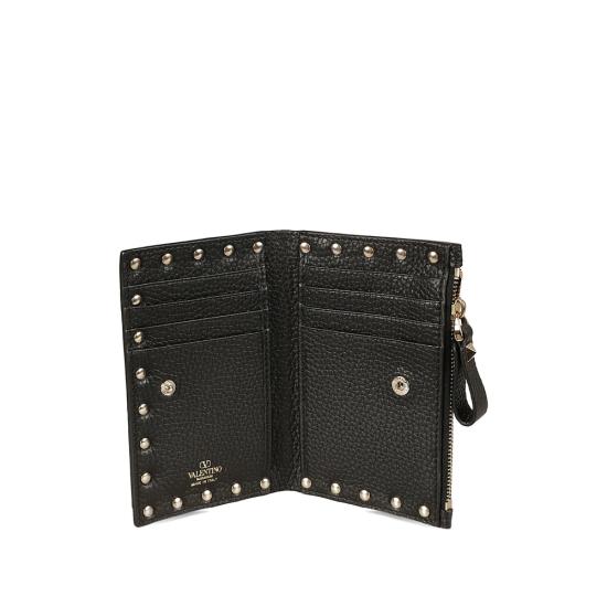 25FW 발렌티노 가라바니 락스터드 카드지갑 7W2P0605VSH 0NO BLACK - VALENTINO GARAVANI