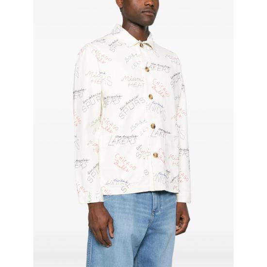 25FW 메종 라비쉬 X NBA 긴팔 셔츠 WMSEBASTOTEAM IVORY WHITE - MAISON LABICHE X NBA