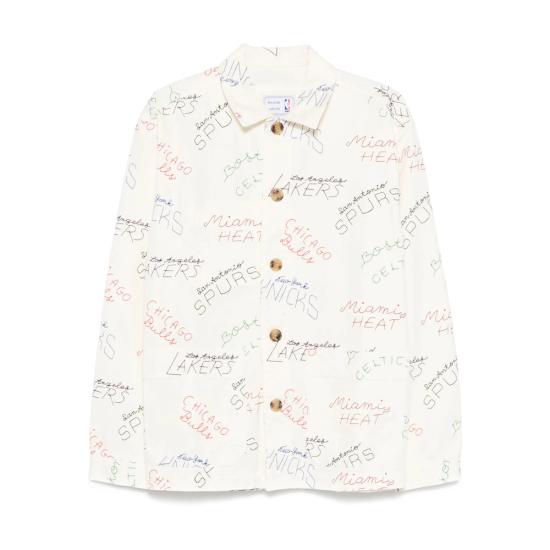 25FW 메종 라비쉬 X NBA 긴팔 셔츠 WMSEBASTOTEAM IVORY WHITE