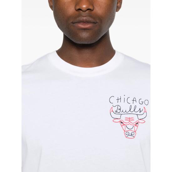 25FW 메종 라비쉬 X NBA 반팔 티셔츠 WMPOPINCHICAGO WHITE - MAISON LABICHE X NBA