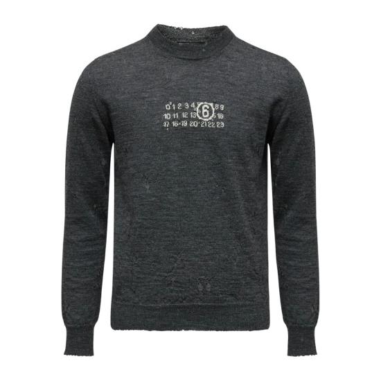 25FW MM6 메종마르지엘라 스웨터 M13134 SH0HL0033 855 GREY
