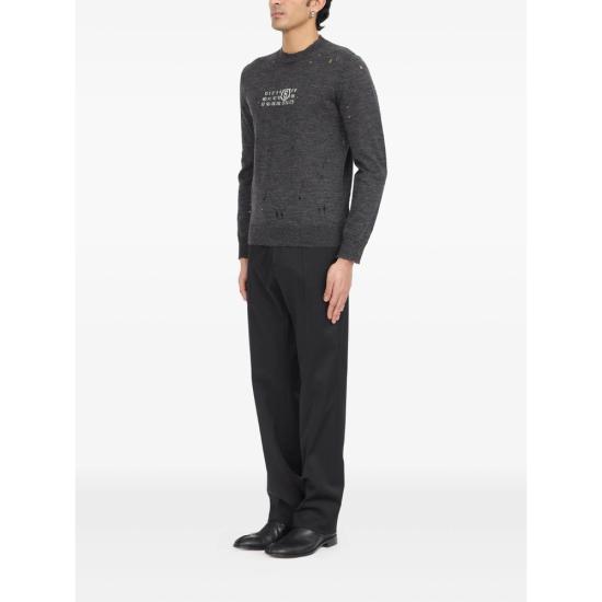 25FW MM6 메종마르지엘라 스웨터 M13134 SH0HL0033 855 GREY - MM6 MAISON MARGIELA