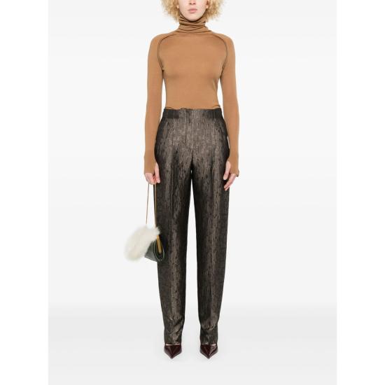 25FW 조르지오 아르마니 스트레이트 팬츠 TE16797 GW001569 MC023 BLACK - GIORGIO ARMANI