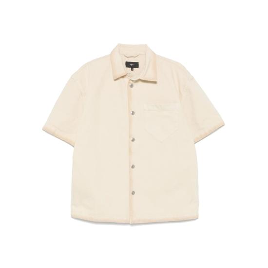 25FW 세븐포올맨카인드 반팔 셔츠 7TI10E43 OVER CAMP 1DU NEUTRALS