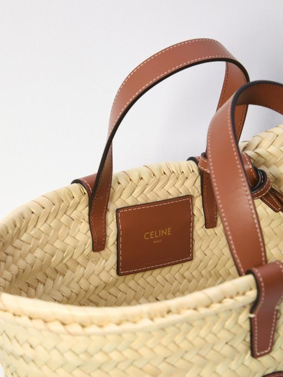 26SS 셀린느 틴 클래식 파니에 팜 리프 카프스킨 토트백 113832CGG 04LU TAN DOM - CELINE