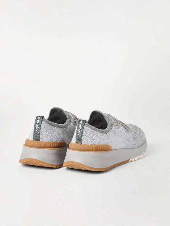 26SS 브루넬로 쿠치넬리 시네 니트 러너 MZUKISO250CJN33 Grey - BRUNELLO CUCINELLI