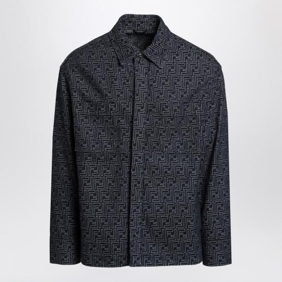 25SS 펜디 긴팔 셔츠 FW1321AUX4 Blue