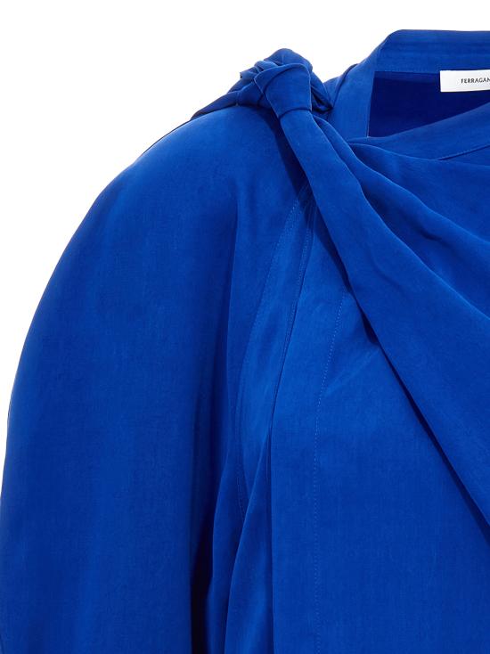 25SS 살바토레 페라가모 블라우스 782809KLEINBLUE Blue - SALVATORE FERRAGAMO