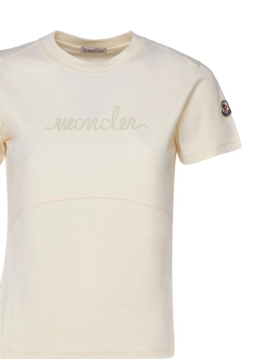 25FW 몽클레어 반팔 티셔츠 J20938C00015 89AIJ034 White - MONCLER
