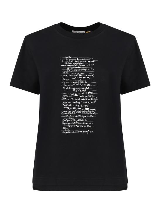 25FW 몽클레어 반팔 티셔츠 J209T8C00002 89AHD999 Black