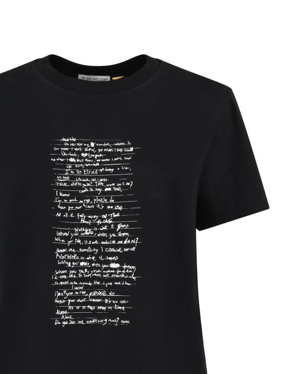 25FW 몽클레어 반팔 티셔츠 J209T8C00002 89AHD999 Black - MONCLER