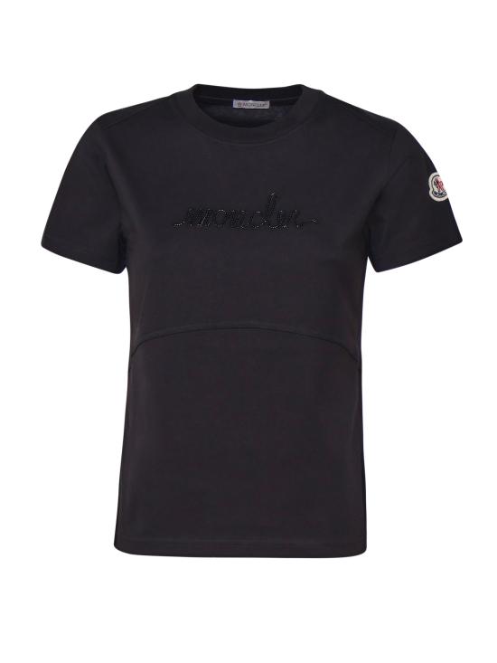 25FW 몽클레어 반팔 티셔츠 J20938C00015 89AIJ999 Black - MONCLER