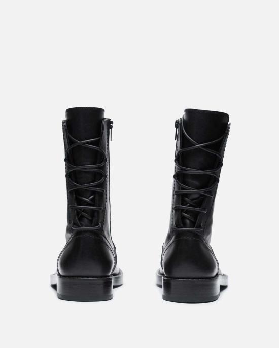  앤 드뮐미스터 부츠 Ann Demeulemeester 하이코 레이스백 앵클 - ANN DEMEULEMEESTER