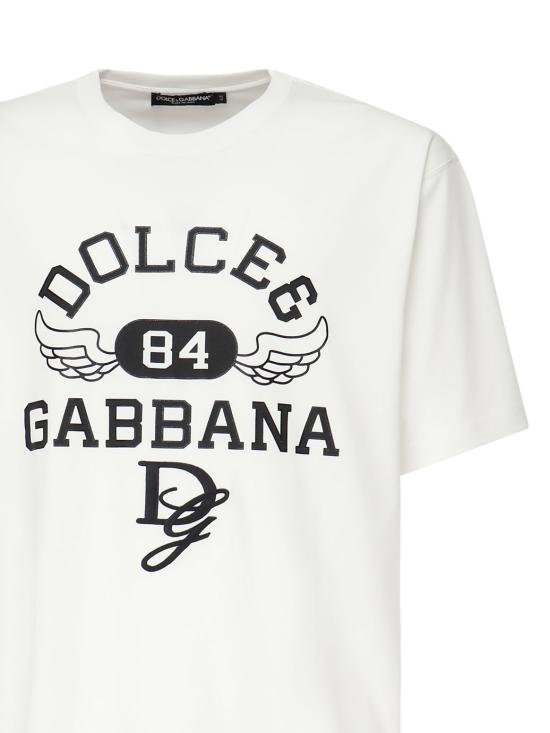  돌체앤가바나 반팔 티셔츠 G8PN9Z G7NSNW0111 White - DOLCE & GABBANA
