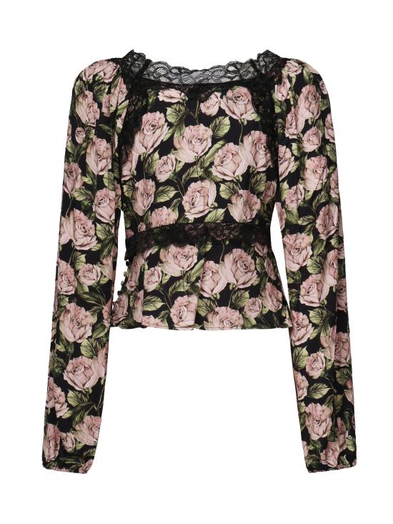 24FW 포러브앤레몬스 긴팔 티셔츠 CT2227 BLACK MultiColour - FOR LOVE & LEMONS