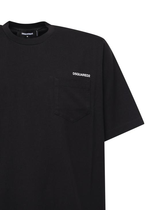 24FW 디스퀘어드2 반팔 티셔츠 S74GD1348 D20020900 Black - DSQUARED2