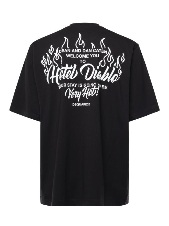 24FW 디스퀘어드2 반팔 티셔츠 S74GD1348 D20020900 Black - DSQUARED2