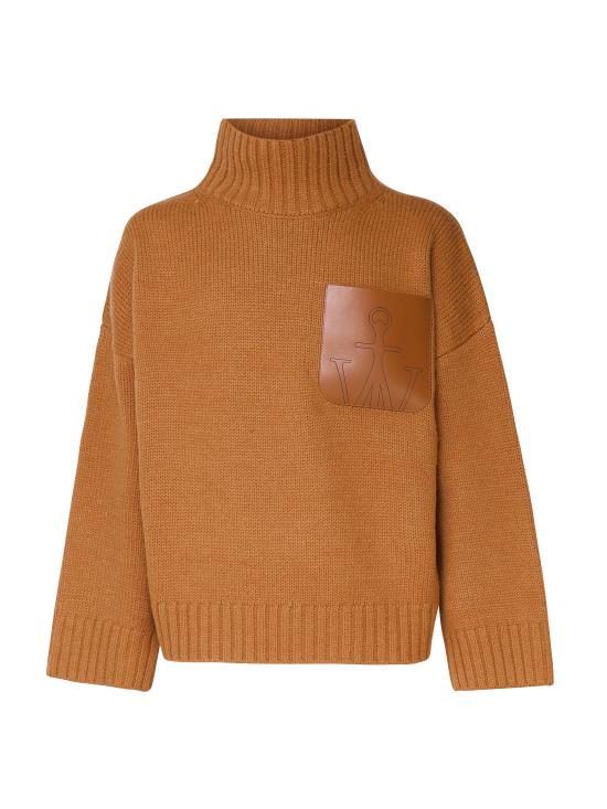 24FW JW앤더슨 터틀넥 KW1234 YN0367619 TOBACCO - JW ANDERSON
