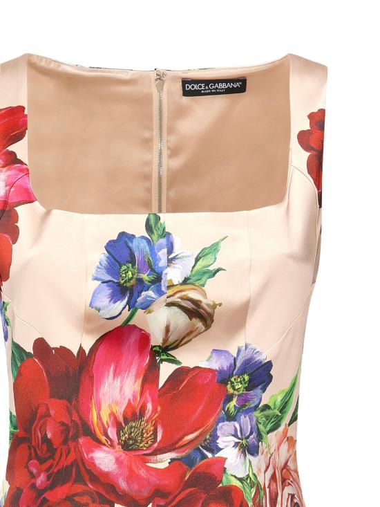 25FW 돌체앤가바나 미디 원피스 F6TTYT FSIB5H25PR PINK MULTI - DOLCE & GABBANA