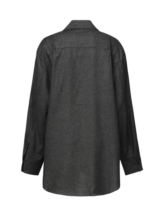 24FW 안다마네 셔츠 T160901B TNW045GREY MELANGE Grey - ANDAMANE