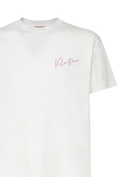 24FW 발렌티노 가라바니 반팔 티셔츠 5V0MG13A AE60BO White - VALENTINO GARAVANI