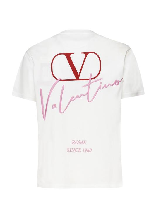 24FW 발렌티노 가라바니 반팔 티셔츠 5V0MG13A AE60BO White - VALENTINO GARAVANI