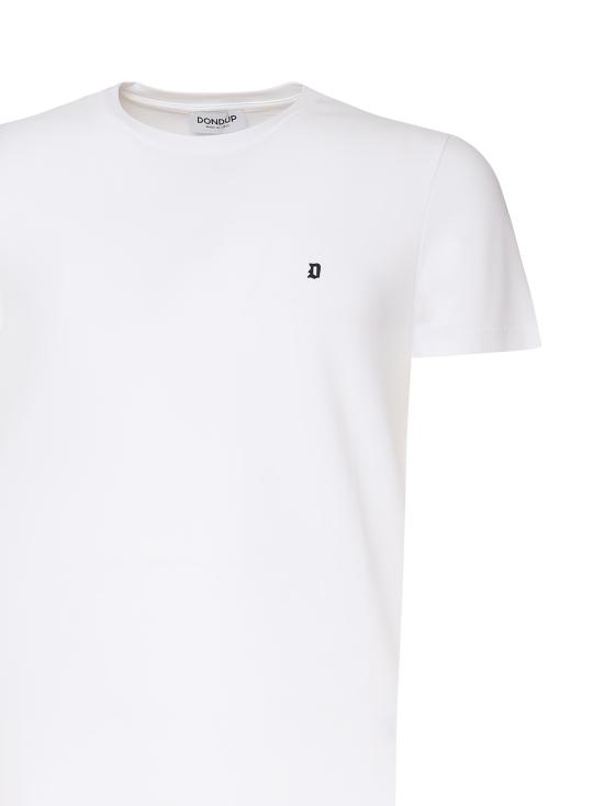  돈답 반팔 티셔츠 US221 JS0125UZL4000 White - DONDUP