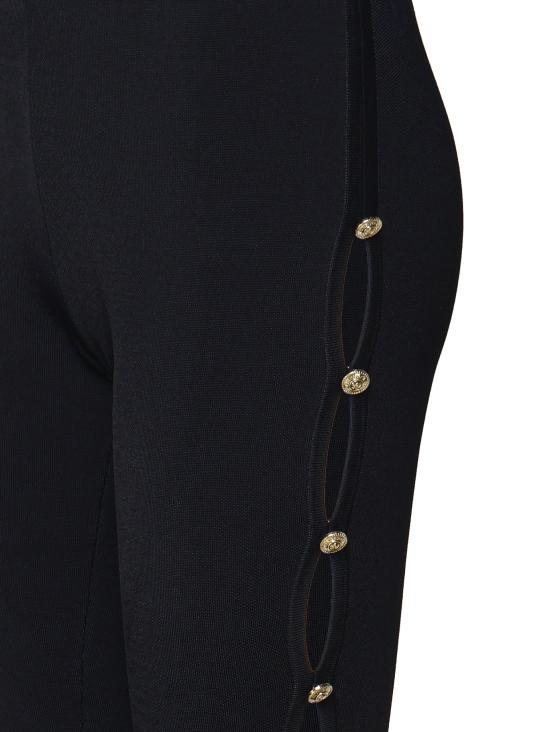 24FW 베르사체 스트레이트 팬츠 77HAAMB4 CM61H899 Black - VERSACE