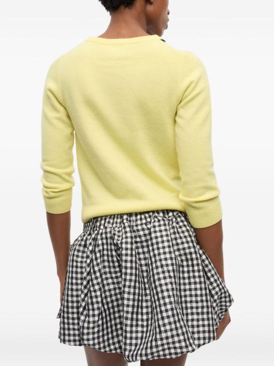 25FW 가니 가디건 K2533 122 Yellow - GANNI