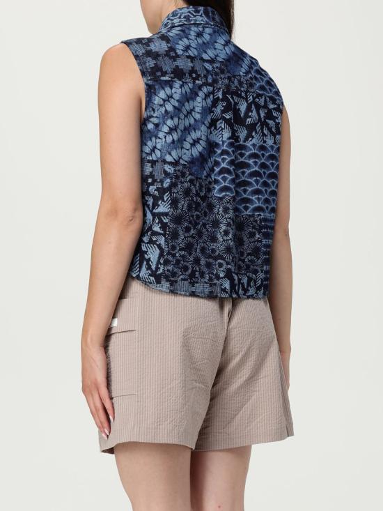 25FW 엠포리오 아르마니 블라우스 EW000755AF12438 FB057 Blue - EMPORIO ARMANI