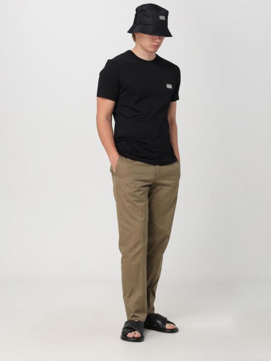 25FW 돌체앤가바나 반팔 티셔츠 G8PT1TG7F2I N0000 Black - DOLCE & GABBANA