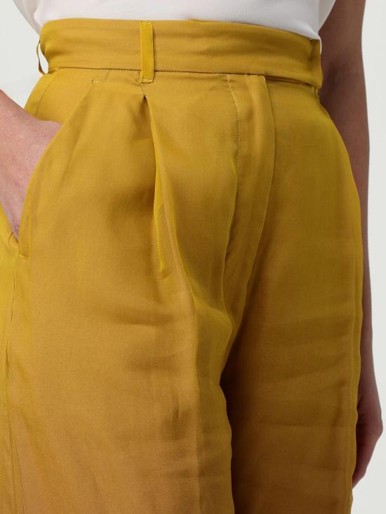 25FW 막스마라 스트레이트 팬츠 2511131084600 001 Gold - MAX MARA