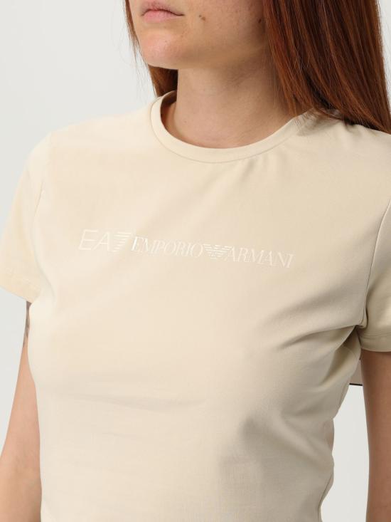 25SS 엠포리오 아르마니 반팔 티셔츠 7W000510AF12484 U1079 Milk - EMPORIO ARMANI