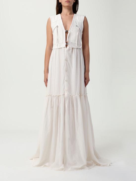 25FW 핑코 롱 원피스 105246A2MI C00 White