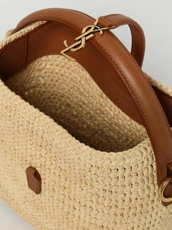 25SS 생로랑 르 37 미니 라피아 버킷백 765870GAAFC 2080 Natural - SAINT LAURENT