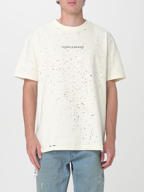 25FW 퍼플 브랜드 반팔 티셔츠 P117HFGT125 IVORY Yellow