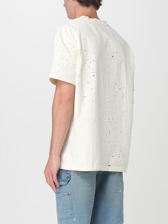 25FW 퍼플 브랜드 반팔 티셔츠 P117HFGT125 IVORY Yellow - PURPLE BRAND