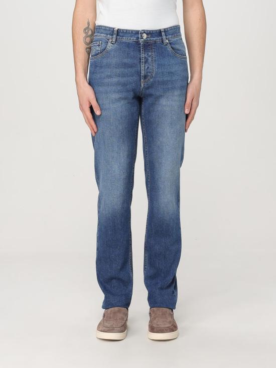 26SS 브루넬로 쿠치넬리 라이트웨이트 데님 팬츠 M283PD3210 C1471 Blue