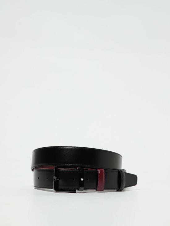 25SS 몽블랑 가죽 벨트 199651 NERO BORDEAUX Black - MONTBLANC