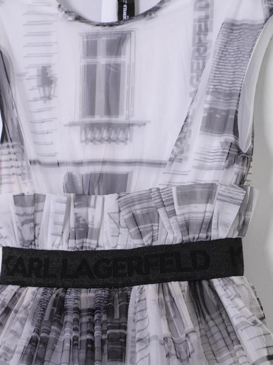 25SS [키즈] 칼라거펠트 원피스 Z30467 N50 White - KARL LAGERFELD