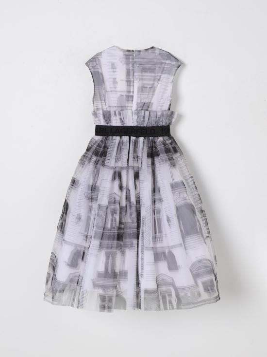 25SS [키즈] 칼라거펠트 원피스 Z30467 N50 White - KARL LAGERFELD