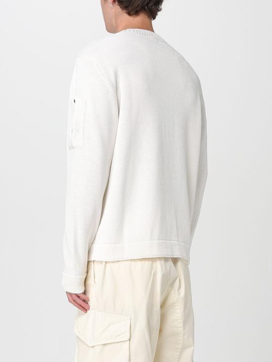 25FW 씨피 컴퍼니 스웨터 18CMKN077A110058A 103 White - C.P. COMPANY