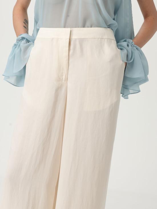 25SS 블루마린 스트레이트 팬츠 4P093A N0108 White - BLUMARINE